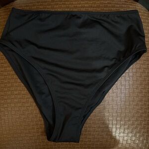 PINK Active Black High-Waist Mini Bikini Bottom